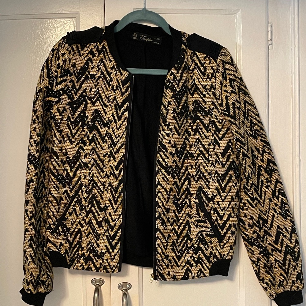Zara Trafaluc Yellow and Black Jacket